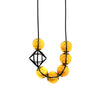 Hex Hex Necklace - Glass Amber