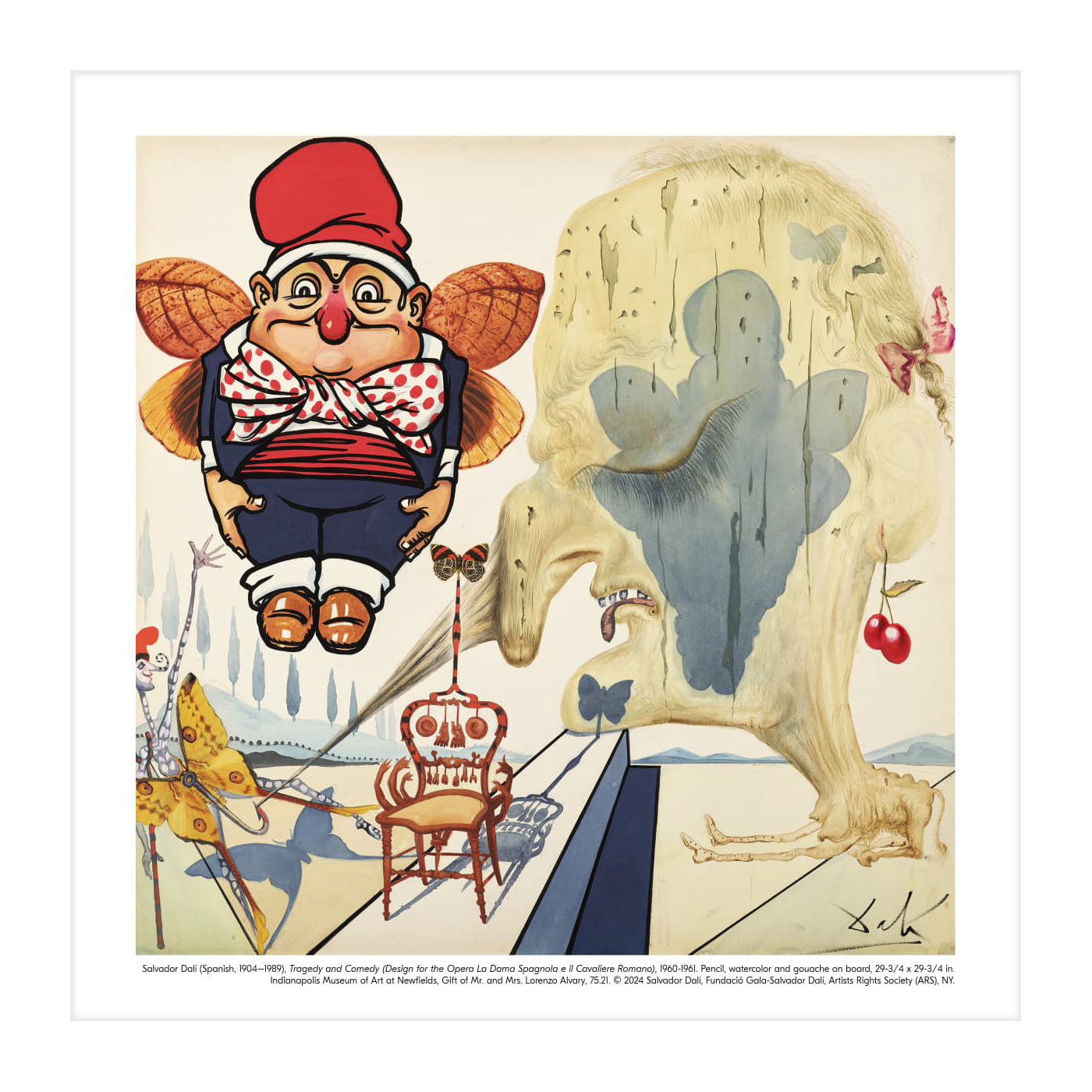 Salvador Dalí 'Tragedy and Comedy' Print – The Museum & Garden