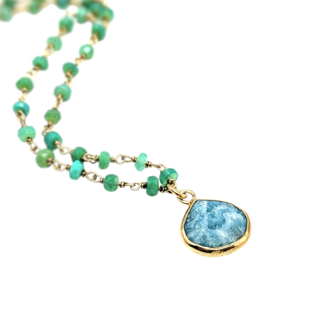 Chalcedony Pendant Necklace
