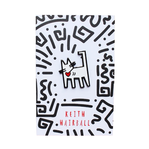 Keith Hairball Enamel Pin