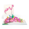 Watercolor Orchid Pop-Up Card