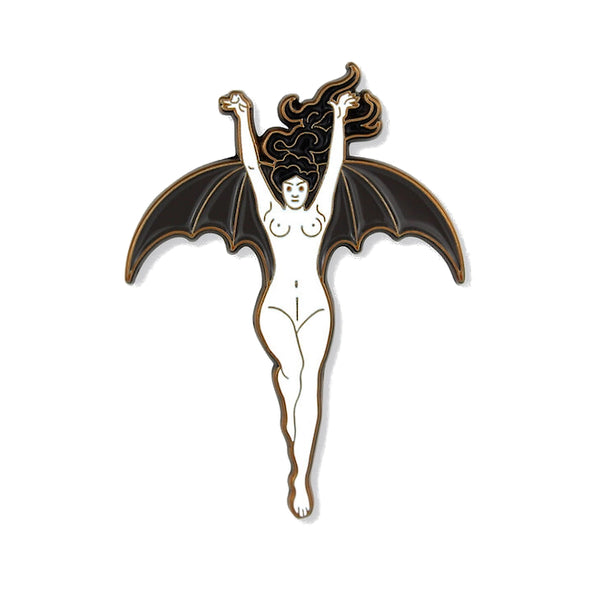 La Femme Chauve-Souris Enamel Pin