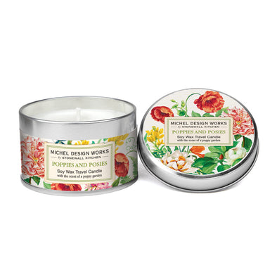 Poppies & Posies Travel Candle