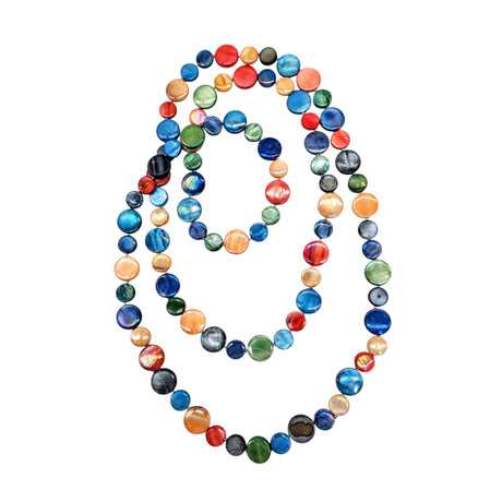 Single Strand Mother of Pearl Necklaces