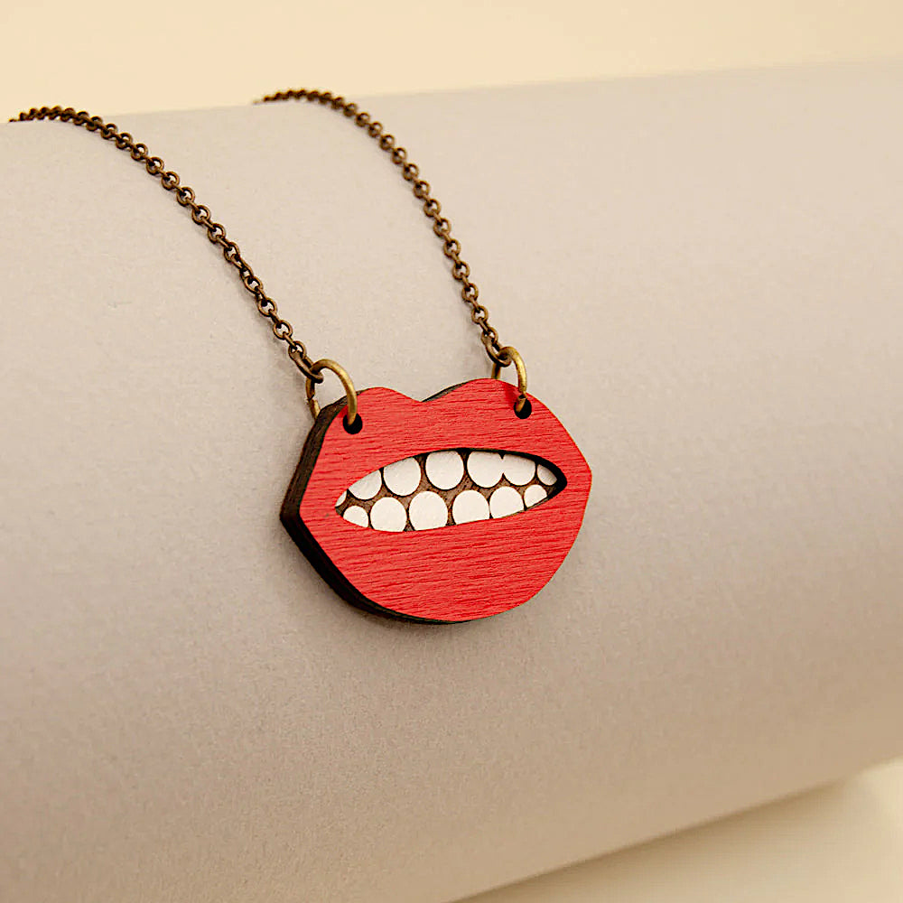 Red Lips Necklace