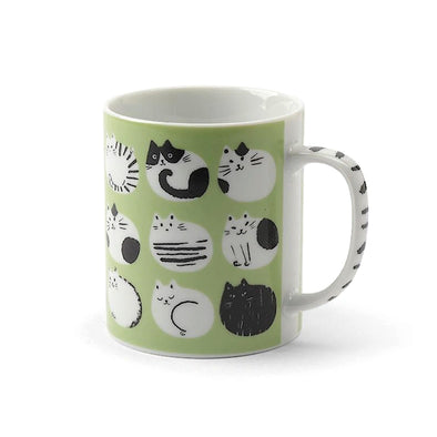 Cozy Cats Mug - Green