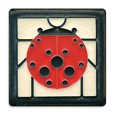 Charley Harper 'Ladybug' Motawi Tile