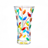 Large Multicolor Flowervine Murano Glass Vase