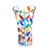 Large Multicolor Flowervine Murano Glass Vase