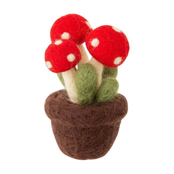 Felt Potted Mushroom