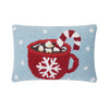 Hot Cocoa Hooked Pillow