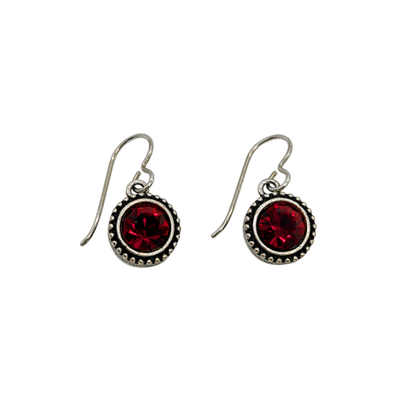 Red Tag You're It Earrings by Patricia Locke