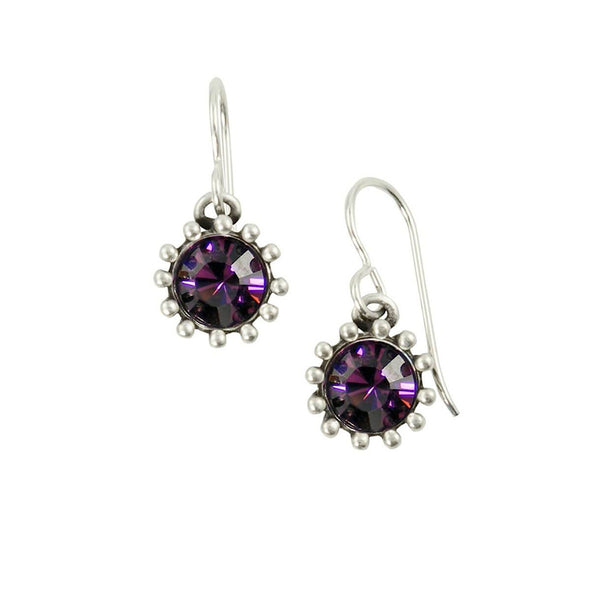 Amethyst Cupcake Earrings by Patricia Locke