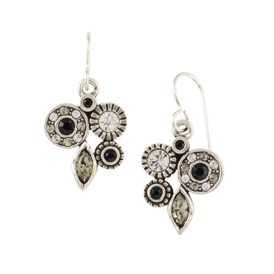 Black and White Orchid Earrings by Patricia Locke