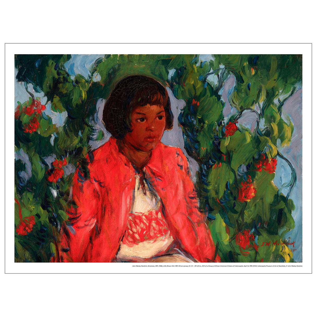 John Wesley Hardrick 'Little Brown Girl' Print