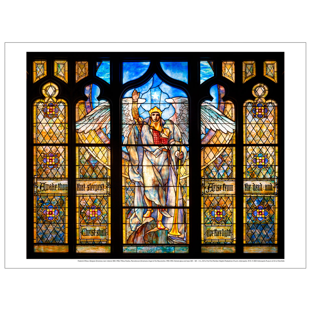 Tiffany Studios 'Angel of the Resurrection' Print