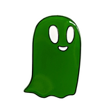 Newfields Glow Ghost Enamel Pin