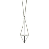 Elongated Diamond Necklace