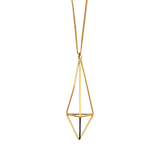 Elongated Diamond Necklace