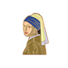 Girl with a Pearl Earring Enamel Pin