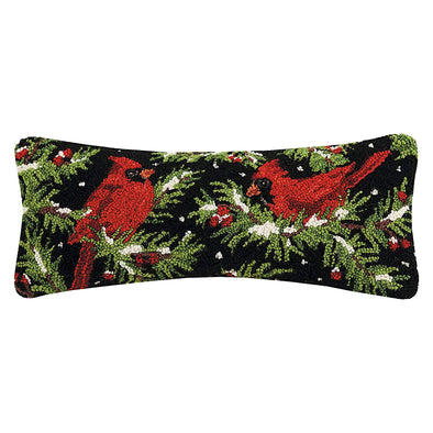 Cardinals on Holly Pillow