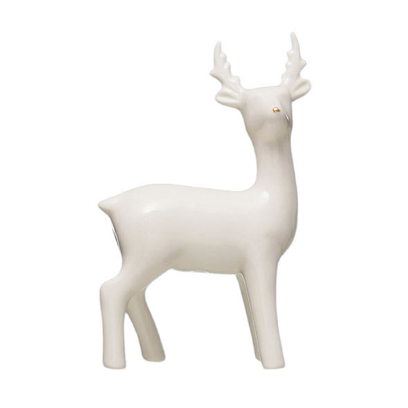 Ceramic Deer with Gold Nose
