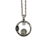 Halley's Comet Necklace by Patricia Locke - Black & White