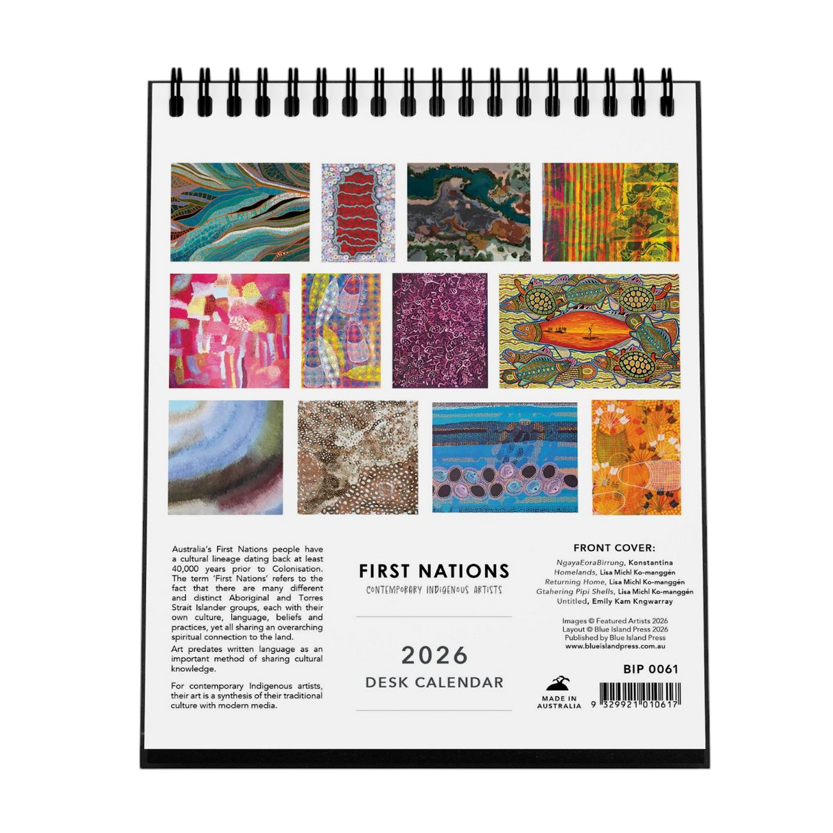 Australian First Nations 2026 Desk Calendar