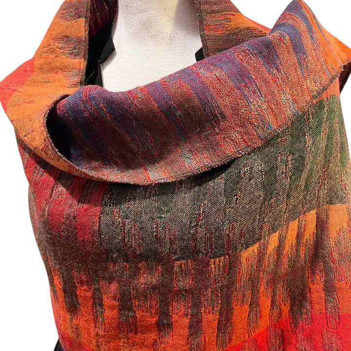 Morocco Red Reversible Shawl
