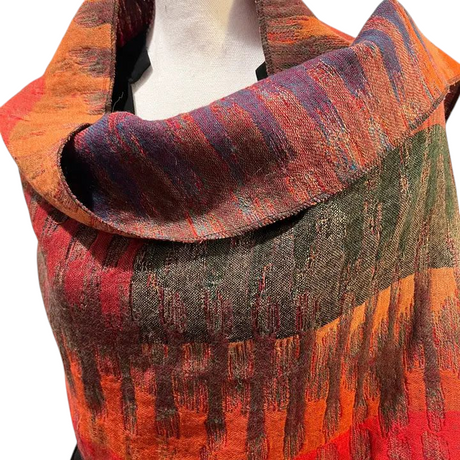 Morocco Red Reversible Shawl