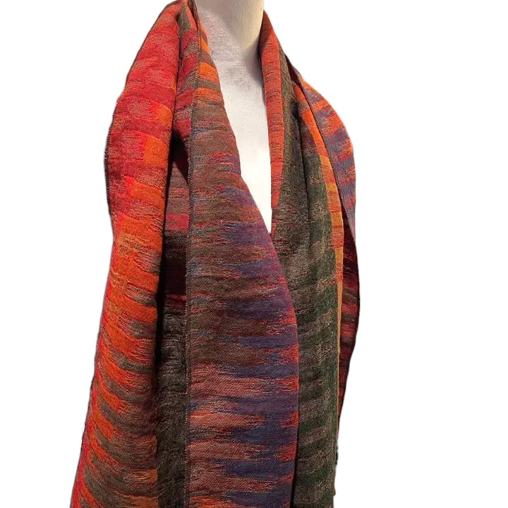 Morocco Red Reversible Shawl