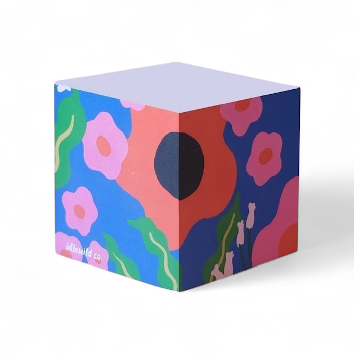 Wavy Daisy Note Cube