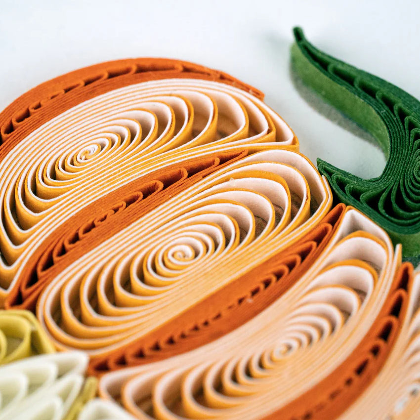 Stacked Pumpkins Quilling Card