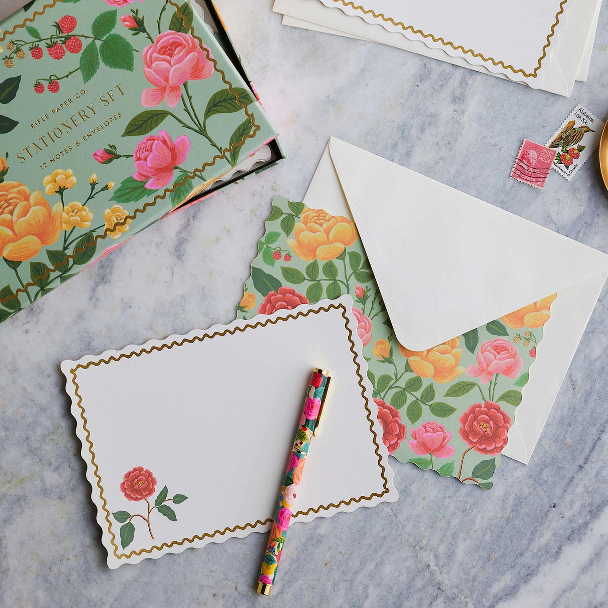 Roses Social Stationery