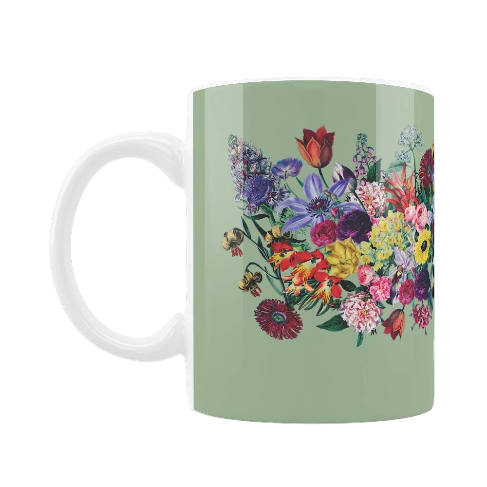 Newfields Flowers Mug - Green