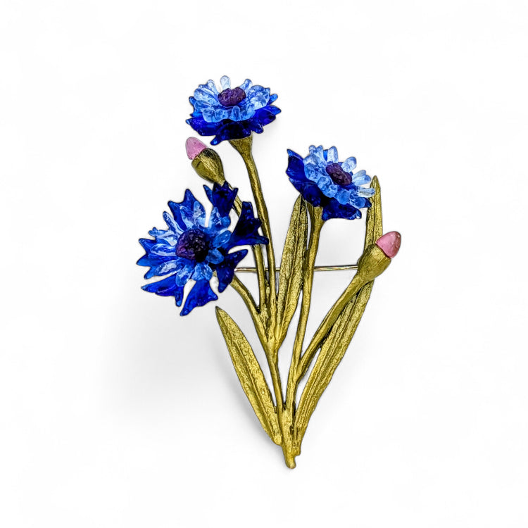 Cornflower Brooch