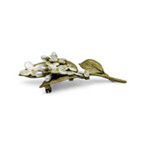 White Hydrangea Brooch