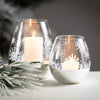 Glass Snowflake Candle Holder