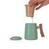 Tea Mug with Infuser - Light Green