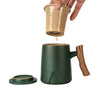 Tea Mug with Infuser - Dark Green