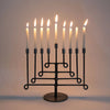 Antiqued Twisted Iron Menorah