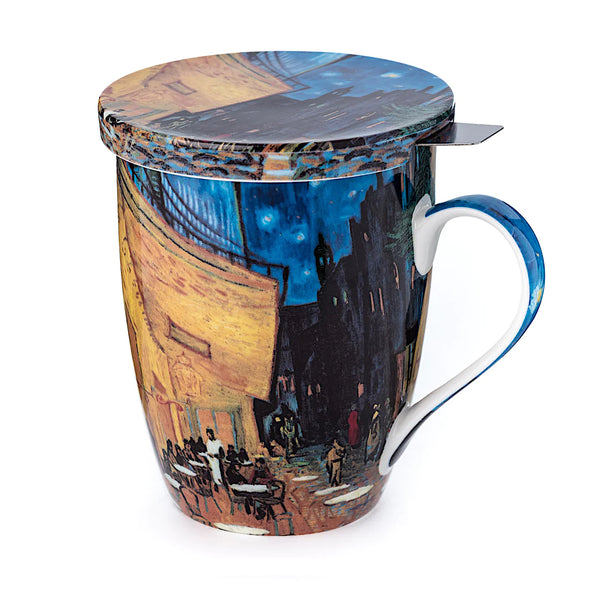 Van Gogh 'Café Terrace' Tea Infuser Mug
