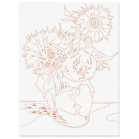 Van Gogh 'Sunflowers' Paint by Number Kit