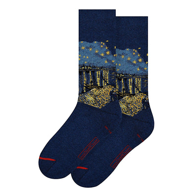 Van Gogh 'Starry Night Over the Rhone' Knit Socks