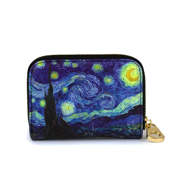 Van Gogh 'Starry Night' RFID Zip Wallet