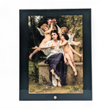 Bouguereau 'Dream of Spring' Glass Panel