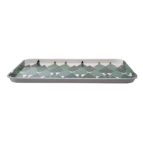 Tree Pattern Bamboo Tray