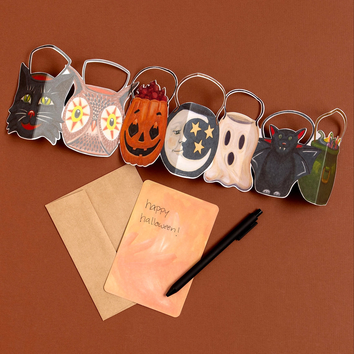 Spooky Sweets Accordion Greeting Card