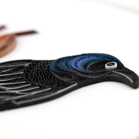 Raven Quilling Card