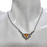 Three Bats Amber Necklace